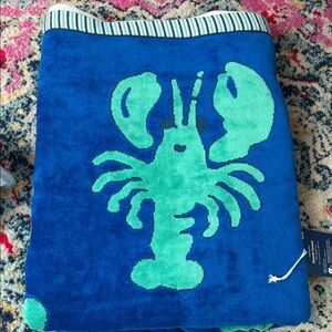 Roller Rabbit x Target Blue and Green Lobster Beach Towel